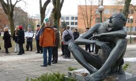 Prie Klaipėdos apylinkės teismo - piketas prieš teisėją