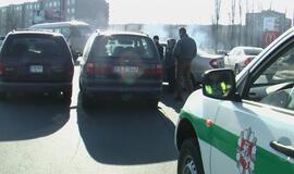 Avarija žiedinėje sankryžoje