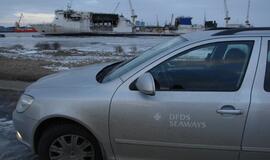 Sudegęs keltas "LISCO Gloria" parplukdytas į Klaipėdą