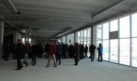 Klaipėdiečių ekskursija po statomą areną