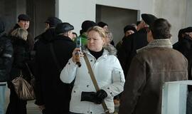 Klaipėdiečių ekskursija po statomą areną