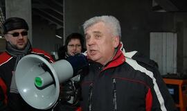 Klaipėdiečių ekskursija po statomą areną