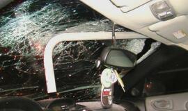 Girto vairuotojo naktį Klaipėdoje sukelta avarija