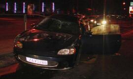 Girto vairuotojo naktį Klaipėdoje sukelta avarija