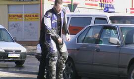 Klaipėdoje partrenktas motociklininkas