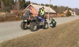 Į avarijas pateko dviratininkas ir motociklininkas