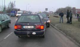Trijų automobilių susidūrimas Šilutės plente