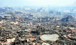 Vaizdai iš stichijų nusiaubtos Japonijos