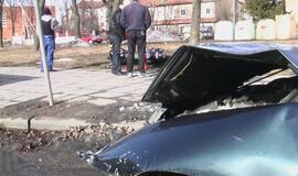 Klaipėdoje partrenktas motociklininkas