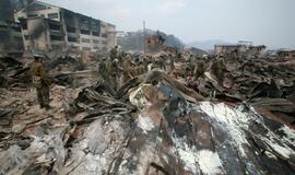 Vaizdai iš stichijų nusiaubtos Japonijos