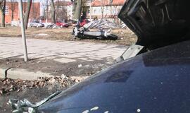 Klaipėdoje partrenktas motociklininkas