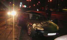 Girto vairuotojo naktį Klaipėdoje sukelta avarija