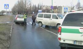 Avarija prie pėsčiųjų perėjos Mokyklos gatvėje