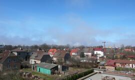 Šalia Klaipėdos - juodo rūko siena