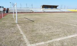 Klaipėdos miesto centrinis stadionas balandžio pabaigoje