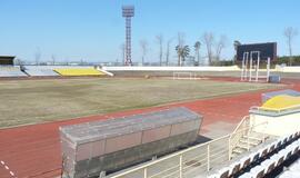 Klaipėdos miesto centrinis stadionas balandžio pabaigoje