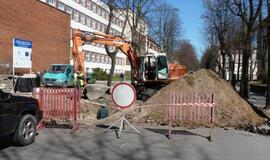 Kasinėjimai S. Daukanto gatvėje ir "Draugystės" parke