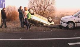 Slidžioje automagistralėje - avarijų gausa