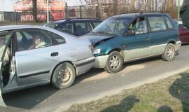 Girto vairuotojo sukelta avarija Tilžės gatvėje