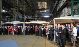 Ceremonija pažymėjo laivų statybos pradžią