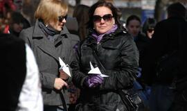 Solidarumui su Kudži - popierinių gervelių akcija