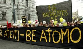 Vilniuje protestuota prieš atominių elektrinių statybą