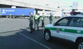 Vairuotojų blaivumo patikrinimas Tarptautinėje jūrų perkėloje