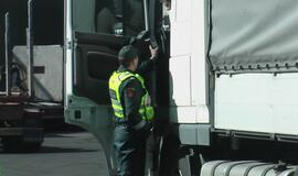 Vairuotojų blaivumo patikrinimas Tarptautinėje jūrų perkėloje