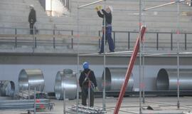 Statoma Klaipėdos arena iš vidaus