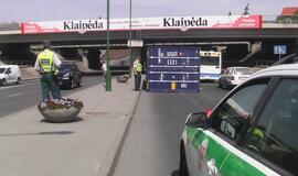 Herkaus Manto gatvėje - nuvirtęs konteineris