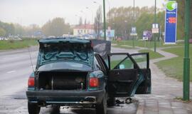 Šilutės plente degė lengvasis automobilis
