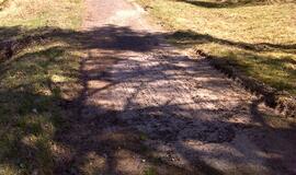 Naikinamas dviračių takas