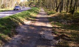 Naikinamas dviračių takas