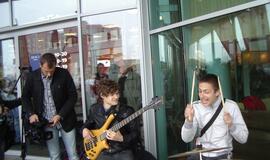 "Vilties bėgimas": tempiamas plytų vežimas