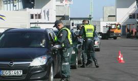 Vairuotojų blaivumo patikrinimas Tarptautinėje jūrų perkėloje