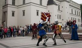 Prie Valdovų rūmų surengta teatralizuota ceremonija