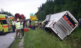 Per vokiečių autobuso avariją Slovėnijoje nukentėjo 11 žmonių