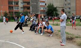 Renovuotoje aikštelėje – kiemo krepšinio turnyras