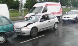 Eismo spūstyje - triguba avarija