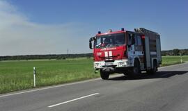 Gaisras Šilutės rajono durpyne