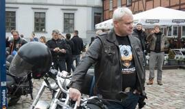 "Harley-Davidson" demonstracija Klaipėdos senamiestyje