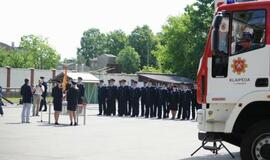Durpyno gaisre pasižymėjusiems gaisrininkams - apdovanojimai