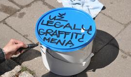 Grafitininkų menui - dvi sienos