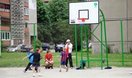 Renovuotoje aikštelėje – kiemo krepšinio turnyras