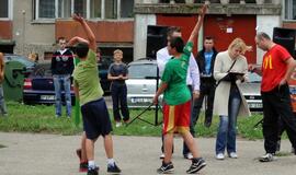 Renovuotoje aikštelėje – kiemo krepšinio turnyras