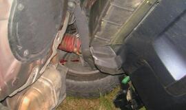 Baltarusių koloną išvartė akmuo