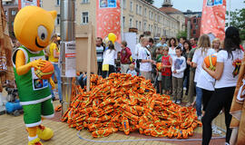 Klaipėda pirmoji pripūtė 10 000 kamuolių