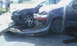 Į avariją pateko ugniagesių automobilis