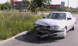 Avarija Kretingos ir Klaipėdos gatvių sankryžoje