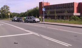 Avarija Kretingos ir Klaipėdos gatvių sankryžoje